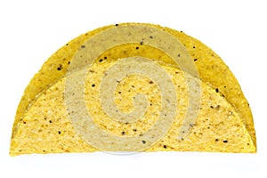 Taco shell Isolated on White