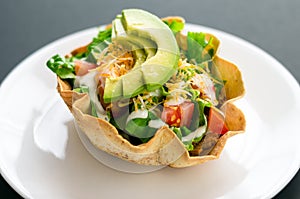 Taco tortilla salad