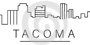 Tacoma city outline icon. elements of cityscapes illustration line icon. signs, symbols can be used for web, logo, mobile app, UI photo