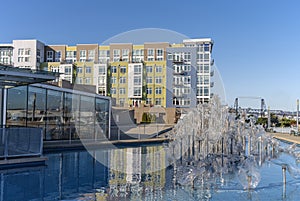 Tacoma glass museum and modern buildings Washington state