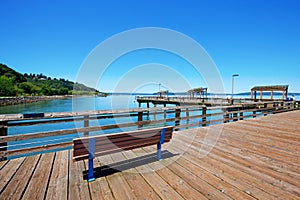 Tacoma, pier waterfront. Ruston Way.