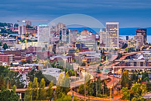 Tacoma, Washington, USA Skyline