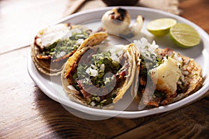 Tacos al Pastor closeup photo