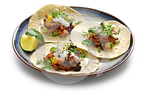 Tacos al pastor, mexican food