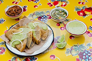 Tacos de canasta is traditional mexican food in Mexico city photo