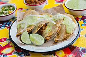 Tacos de canasta is traditional mexican food in Mexico city photo