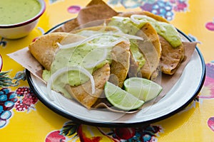 Tacos de canasta is traditional mexican food in Mexico city photo