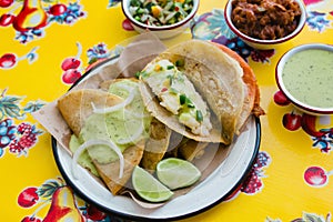 Tacos de canasta is traditional mexican food in Mexico city photo