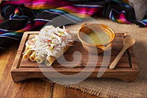 Tacos Dorados Mexican food photo