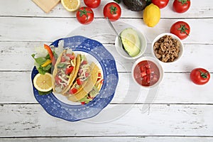 Tacos are one of the dishes on behalf of Mexico.