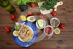 Tacos are one of the dishes on behalf of Mexico.