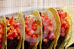 Tacos with tomatoes
