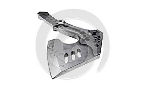 Tactical ax 3d  render in white background