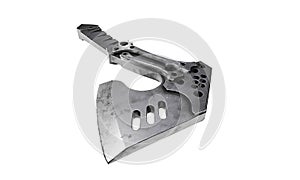 Tactical ax 3d  render in white background photo