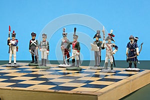 Tactical formation of tin during the Napoleonic wars of 1812