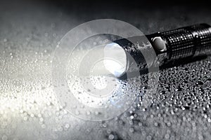 Tactical waterproof flashlight