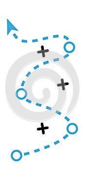 Tactics vector icon.Tactics business concept icon and symbol. Flat design. Vector