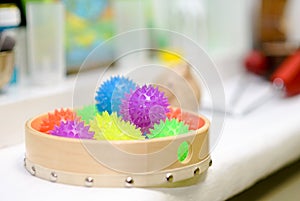 Tactile pimply balls for children photo