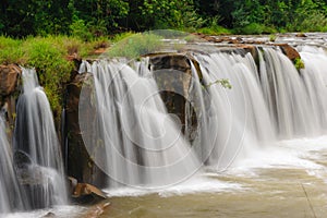 The Tad Pha Souam waterfall, Laos.