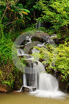 The Tad Pha Souam waterfall, Laos.