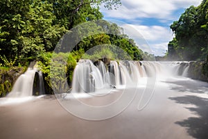 Tad Pha Souam the waterfall in Laos