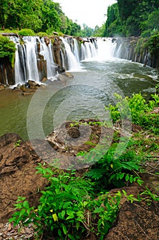 Tad Pha Suam waterfall,champasak, Laos photo