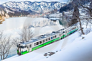 Tadami line at Mishima town