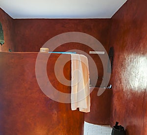 Tadelakt bathroom in Morocco