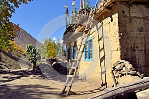 Taditional house in the Himalayan mountains, Nepal