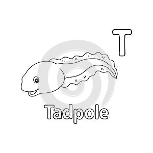 Tadpole Animal Alphabet ABC Isolated Coloring T