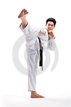 Taekwondo action photo