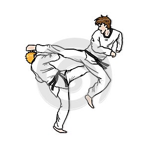 Taekwondo Competition Sparring