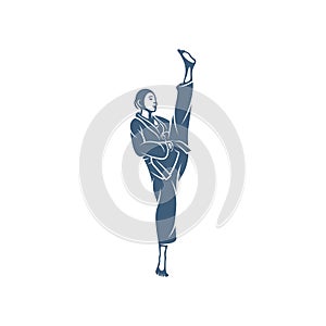 Taekwondo design vector illustration, Creative Taekwondo logo design concepts template, icon symbol