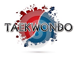 Taekwondo Font design.