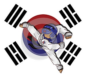 Taekwondo martial art