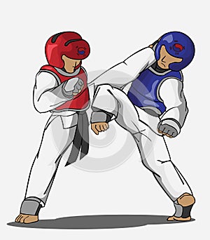 Taekwondo martial art