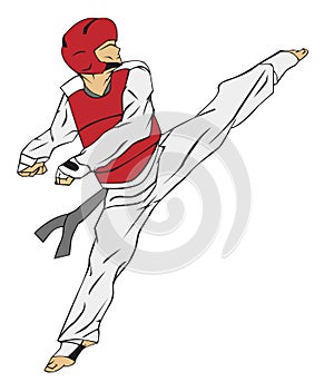 Taekwondo. Martial art