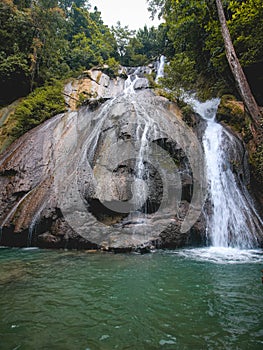 Taeno Waterfall in Talaga Pange Village, Ambon, Maluku photo