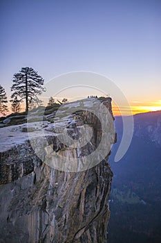 Taft Point at sunset