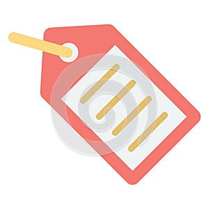 Tag Color Vector icon which can easily modify or edit