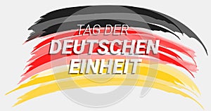 Tag der deutschen einheit concept background, hand drawn style photo