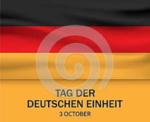 Tag der deutschen einheit concept background, realistic style photo