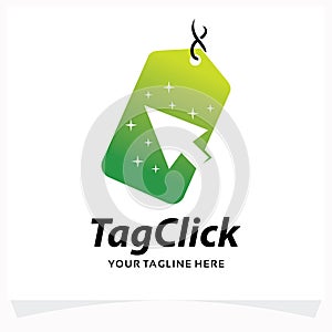 Tag Label Click Logo Template Design Template
