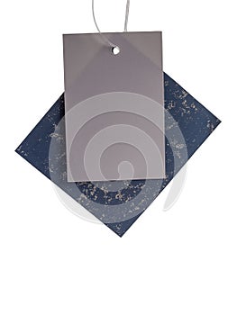 Tag label isolated on white background.