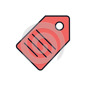 Tag related vector icon