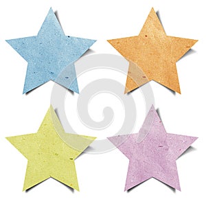 Tag star recycled paper craft