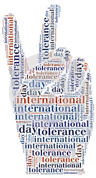 Tag or wor cloud international tolerance day related
