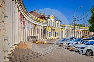 Old shopping arcade in Taganrog city photo