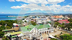 Tagbilaran City view from above. Bohol, Philippines.