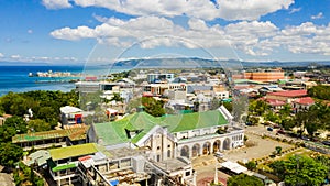 Tagbilaran City view from above. Bohol, Philippines.